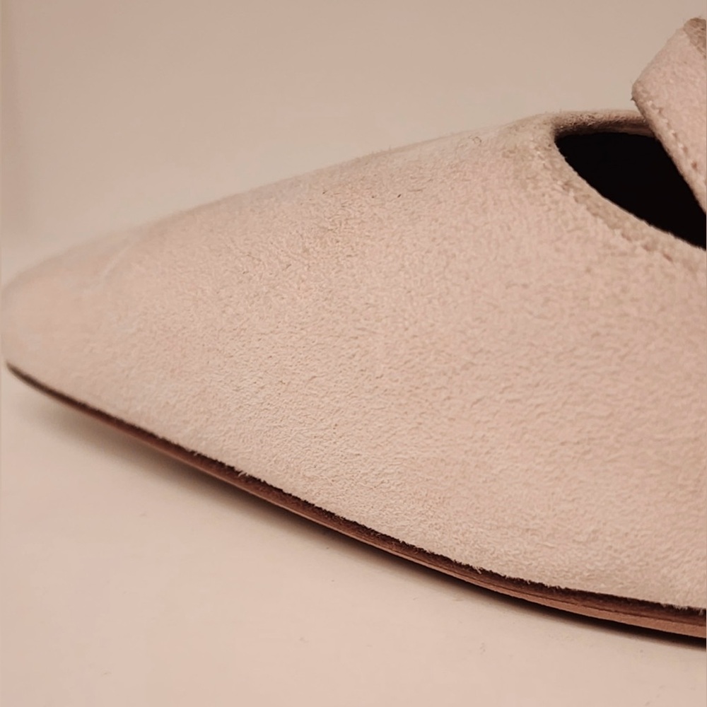Tabitha Simmons Equipment Lynette Suede Point Toe Flats Women’s Baby Pink Size 6 - Picture 5 of 16